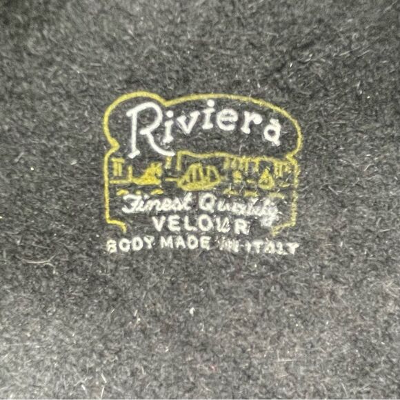 Vintage 1950s Coralie Feathered Pillbox Hat Black Velour with Veil & Rhinestones - Picture 14 of 15